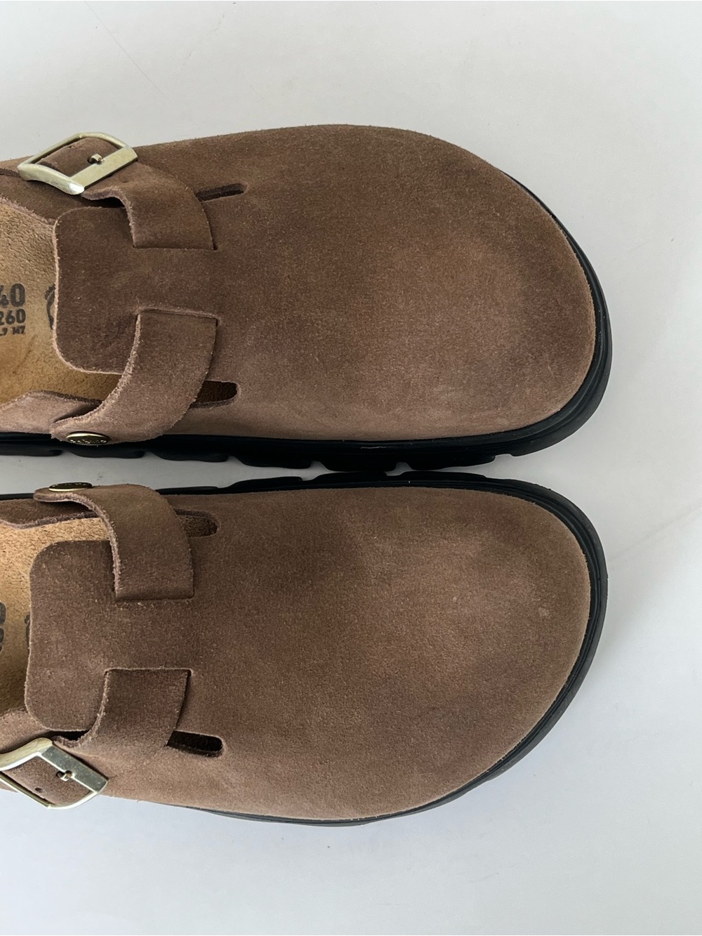 Birkenstock Papillio platform Boston Chunky Suede Platform Clogs 40 US 9 - Picture 7 of 11
